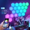 USB LED Hexagon Light RGB Smart Wall Lamp Wifi Bluetooth Music Sync Ambient Lights for Happy Birthday Bedroom Gamer Room Decoration