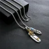 Veer Ketting Rvs Hanger Hip Hop Sieraden Accessoires Lange Ketting Mannen Party Decoratie Chains266B