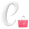Sko delar tillbehör dekorativa alfabetet bokstäver kompatibel med bogg väskor charminsatser för väska anpassa dina tote bokstäver otreh