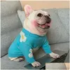 犬のアパレル秋の冬のペット服ファッショナブルな刺繍子犬ペットセーター犬ClohesPS2073ドロップデリバリーホームガーデンサプライDhudw