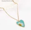 Pendentif Colliers Colliers design de mode Coeur Amour Collier Pour Femmes Accessoires joli Vert Rose Bijoux Cadeau Q230908