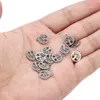 Charms 80st 10mm rostfritt stål runda trädliv charms hängsmycken pärlor bulk smyckesfynd som gör tillbehör för DIY hantverksarmband 230907