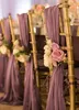Housses de chaise, décoration de chaise pour Banquet de mariage, lot de fleurs, décoration de scène de mariage, Simulation de fleur, housse de chaise ZZ