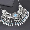 Choker Bead Women Necklace Statement Vintage Tassel Bohemian Ethnic Charms Turkish Party Chains Female