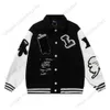 Men's jacket Designer brand coat High quality embroidered heavy wool baseball uniform Classic luxury lettering leather long sleeve top