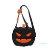 Evening Bags Funny Halloween Pumpkin Shoulder Crossbody For Women Handbags And Purses