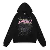 Mens Hoodies Moletons Mulheres Hoodie Mens Hoodies Designer Moletons Qualidade Suéter Casal Suéter Roupas Moda Treino Preto Branco Rosa Spider Web