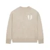 Autumn classic pullover embroidery large heart letter crew-neck knitted sweater undershirt