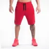 Sommer Neue Baumwolle Männer Shorts Kalb-Länge Turnhallen Fitness Casual Jogger Rot Shorts Sportswear Bodybuilding Shorts Men272U