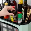 Kitchen Storage Multifunctional Plastic Shelf Supplies Rack Seasoning Box Household Knives Tableware Cutlery