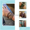 Bangle Rh Mode Handma Boheemse Sieraden Boho Armband Gemengde Natuurstenen Bedel 5 Strengen Wikkelarmbanden Cadeau Drop 220831 Levering Dhaj1