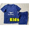 Kids 2021 2022 France Super Rugby Jerseys 22 23 Maillot de Foot BOLN shirt size 16-26 Top Quality 2022 2023 Training vest pants tshirt world cup Full kits sets