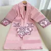 dapu Bathrobe Towels Absorb Water and Dry Cotton Bathrobe Type Bathrobe Women's and Men's Long Bathtowel Pajamas