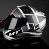 Motorradhelme Original MT Thunder 3 SV Full Face Sharp ECE DOT zertifizierte Doppellinse Herren Moto Racing