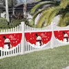 Decorazioni natalizie per esterni Bandiera a forma di ventaglio Banner Decor per la casa Cristmas Drop Ornament Xmas Navidad Gift Year 230908