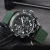 Повседневные мужские дизайнерские часы на выносливость Orologio 44 мм. Хронограф кварцевый montre homme на каучуковом ремешке Роскошные часы на каждый день классической моды sb048 Q2