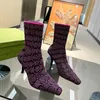 Stivale di design Stivaletti alla caviglia da donna Stivale con tacco invernale Martin Suola con plateau Lettera G Scarpe da donna bionde asdad