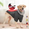 Vêtements pour chiens Manteau imperméable de luxe Hiver Big Down Veste avec harnais pour chiens de taille moyenne Golden Retriever Doberman Pinscher