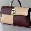 CAFUNES Designer-Tasche für Damen, Schultertasche, Top, echtes Leder, handgehalten, Vintage-Leder-Geldbörse, klassische Luxus-Umhängetasche für Business-Pendler