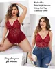 Sexy pijamas avidlove plus size roupa interior feminina collants sexy rendas teddy uma peça boneca vestido de dormir l4xllf230908