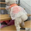 Dog Apparel Designer Dresses Old Flower Letter L Pattern Soft Pet Vest Cooling Puupy Dress Skirt For Small Dogs Cats Ps1761 Drop Deliv Dhmf6