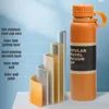 물병 650ml 850ml 1100ml thermos 더블 스테인리스 스틸 스틸 스포츠 진공 플라스크 플라스크 야외 등반 열 단열 컵 230907