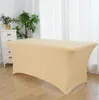 Elastic Table Cover Outdoor Wedding Event Rectangular Cloth Cover Bar Cocktail Table Cover