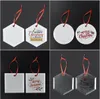 2024 New Heat Transfer Glass Christmas Pendant Square Frosted Blank Sublimation Christmas Tree Decoration Wholesale 0908