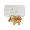 Décoration de fête Porte-étiquette d'éléphant d'or Clip de mémo de bureau Créatif Bateau à voile Porte-cartes de siège de bureau Livraison directe Dhgarden Dhp45