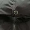 24ss desconto masculino parkas venda quente tendência americana trapstar preto vermelho rótulo jaqueta de algodão engrossado destacável chapéu roupas esportivas tendência casais