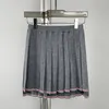 Skirts Y2k Spring/summer Classic Knit Wool Pleated Midi Dresses2023 Fashionable Versatile Elastic Waist Slimming For Women