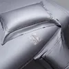 寝具セットスヴェタニャエジプトの綿サテンジャクアード刺繍寝具セットキングクイーンベッドラインエラスティックシート枕カバーセット230907
