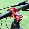 Grupki rowerowe Lekkie stopowe rowerowe kierownice Rower STEM 50 70 mm aluminiowy droga MTB Mountain Pands Części 31,8 35 mm z zestawami czapki 230907