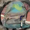 女性旅行袋グラフィティ色レトロショルダーバックパックキャットウォーク男性カジュアルキャンバスクラシック2022255N
