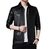 Men's Leather Faux 2023 Jacket Men Loose Soft Single Breasted Pu Coats Casual Biker Turn Down Collar Fur Coat 230908