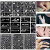 17 Sheet 264 Maps Professional Waterproof Henna Tattoo Templates Temporary Glitter Airbrush Tattoo Hand Finger Drawing #242095 T912177