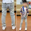 ジーンズIenens Pakaian anak laki laki 5 13y celana klasik ketat denim anak anak panjang kasual bayi tren 230907