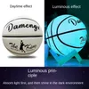 Bollar Reflective Basketball Ball Pu Wear Resistant Luminous Night Light Glowing No. 7 Basketball Gift 230907