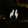 Brincos de parafuso prisioneiro na moda requintado 14k banhado a ouro geométrico irregular pérola para mulheres menina jóias zircônia s925 agulha de prata