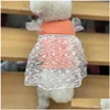 Dog Apparel Designer Dresses Old Flower Letter L Pattern Soft Pet Vest Cooling Puupy Dress Skirt For Small Dogs Cats Ps1761 Drop Deliv Dhmf6