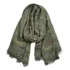 Scarves European and American Winter Men Scarf Cotton Linen Yarn-dyed Striped Men's Scarves Tassel Long Shawl Bufanda Male Accessories 230907