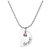 Pendant Necklaces Best Friends Necklace Fashion Friendship Charm Three Petalwork Broken Heart Shaped Drop Delivery Otb0Z