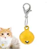 Halsbanden Kleurrijk huisdierpatroon Kleine en kattenhalsband met bel Metalen bedel Accessoires tbv