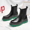 2023 herbst Neue Chelsea Stiefel für Männer Schwarz Grün Gelb Stiefel Plattform Schuhe Mode Stiefeletten Winter Slip-on männer Schuhe 1AA50 1AA50