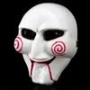 Festa de Halloween Cosplay Saw Puppet Mask Popular Masquerade Costume Billy Jigsaw Adereços Máscaras Atmosfera Festiva Suprimentos GC2291