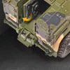 Modellino auto 1/32 Lega Tiger Modello di camion blindato Fonde sotto pressione Metallo Veicoli fuoristrada Modello militare a prova di esplosione Modello di auto Giocattolo per bambini Regalo 230908