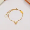 Bijoux de créateurs Bracelets de charme Gold Love Luxe Pendentif Bracelet Mode Femmes Anneaux Bracelets Titanium Lovers Chaîne de coeur avec boîte Nouveau -7