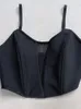 İş Elbiseleri 2023 Yaz Kadın Seksi Siyah Siyah Sling Tüy vücut Bandaj Mini Etek Zarif Parti 2 İki Parçalı Set Vesidos
