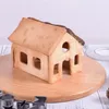 Moules de cuisson Emporte-pièces d'hiver Dessin animé 3D Maison de pain d'épice Moules en acier inoxydable Ensemble de coupe-biscuits Formes d'arbre de bonhomme de neige
