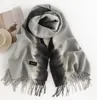 Écharpe à la mode pour femmes, écharpe imprimée dégradée, douce et chaude, châle Long automne/hiver